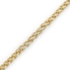 Zirkon Taşlı Örgü Bileklik - 14k Altın Kaplama - 17+3 cm
