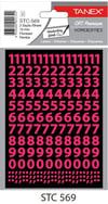STC HARF-RAKAM ETIKETI STC-569, RAKAM, 10 MM, 2 AD., FLO PEMBE