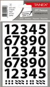 STC HARF-RAKAM ETIKETI STC-572, RAKAM, 23 MM, 2 AD., PP ŞEFFAF