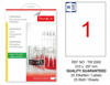 TW-2000 210x297 mm YARI SAYDAM LASER ETİKET 
