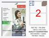 TW-2002 199,6x143,5 mm PARLAK LASER ETİKET 