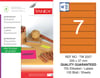 TW-2007 200x37 mm FLO TURUNCU LASER ETİKET 