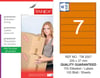 TW-2007 200x37 mm TURUNCU LASER ETİKET 
