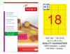 TW-2018 63,5x46,6 mm FLO SARI LASER ETİKET 