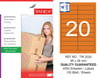 TW-2020 95x26 mm TURUNCU LASER ETİKET 