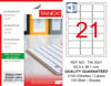 TW-2021 63,5x38,1 mm SÜRSAJLI LASER ETİKET 
