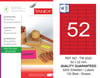 TW-2022 50x22 mm FLO KIRMIZI LASER ETİKET 