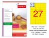TW-2027 70x32,125 mm FLO SARI LASER ETİKET 