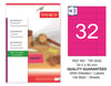 TW-2032 52,5x35 mm FLO PEMBE LASER ETİKET 