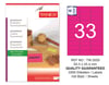 TW-2033 63,5x25,4 mm FLO PEMBE LASER ETİKET 