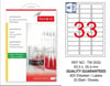 TW-2033 63,5x25,4 mm YARI SAYDAM LASER ETİKET 