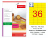 TW-2035 52,5x33 mm FLO SARI LASER ETİKET 