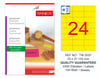 TW-2037 70x37,125 mm FLO SARI LASER ETİKET 