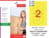 TW-2041 118x41 mm SARI LASER ETİKET 