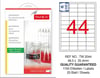 TW-2044 48,5x25,4 mm YARI SAYDAM LASER ETİKET 