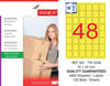 TW-2048 32x32 mm FLO SARI LASER ETİKET 