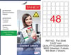 TW-2048 32X32 MM LASER ETİKET KUŞE, 