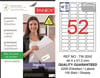 TW-2052 46,4x21,2 mm LOJİSTİK ETİKET 