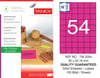 TW-2054 35x33,16 mm FLO PEMBE LASER ETİKET 