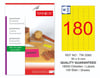 TW-2060 30x9 mm FLO SARI LASER ETİKET 