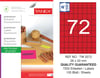 TW-2072 26,25x33 mm FLO KIRMIZI LASER ETİKET 