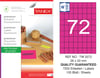 TW-2072 26,25x33 mm FLO PEMBE LASER ETİKET 