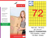 TW-2072 26,25x33 mm SARI LASER ETİKET 