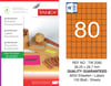 TW-2080 26,25x29,7 mm FLO TURUNCU LASER ETİKET 