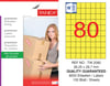 TW-2080 26,25x29,7 mm SARI LASER ETİKET 