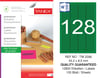 TW-2096 43,2x8,5 mm FLO YEŞİL LASER ETİKET 
