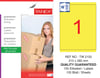 TW-2100 210x280 mm SARI LASER ETİKET 
