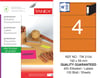 TW-2104 192x59 mm FLO TURUNCU LASER ETİKET 