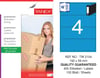 TW-2104 192x59 mm MAVİ LASER ETİKET 