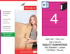 TW-2104 192x59 mm PEMBE LASER ETİKET 