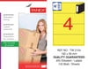 TW-2104 192x59 mm SARI LASER ETİKET 