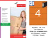 TW-2104 192x59 mm TURUNCU LASER ETİKET 