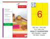 TW-2106 70x148,5 mm FLO SARI LASER ETİKET 