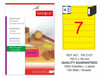 TW-2107 192,5x39 mm FLO SARI LASER ETİKET 