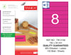 TW-2108 192x34 mm FLO PEMBE LASER ETİKET 