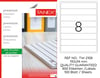 TW-2108 192x34 mm LASER ETİKET .
