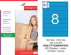 TW-2108 192x34 mm MAVİ LASER ETİKET 