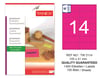 TW-2114 105x41 mm FLO PEMBE LASER ETİKET 