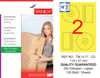TW-2117 118x37 mm SARI LASER ETİKET 