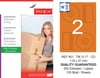 TW-2117 118x37 mm TURUNCU LASER ETİKET 