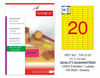 TW-2120 31x14 mm FLO SARI LASER ETİKET 
