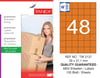 TW-2137 35x37,125 mm TURUNCU LASER ETİKET 