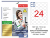 TW-2140 40 mm GOLD LASER ETİKET 