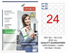 TW-2140 40 mm PARLAK LASER ETİKET 