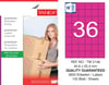 TW-2148 40,6x25,4 mm PEMBE LASER ETİKET 