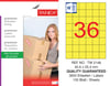TW-2148 40,6x25,4 mm SARI LASER ETİKET 